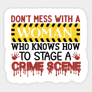 TRUE CRIME WOMAN Sticker